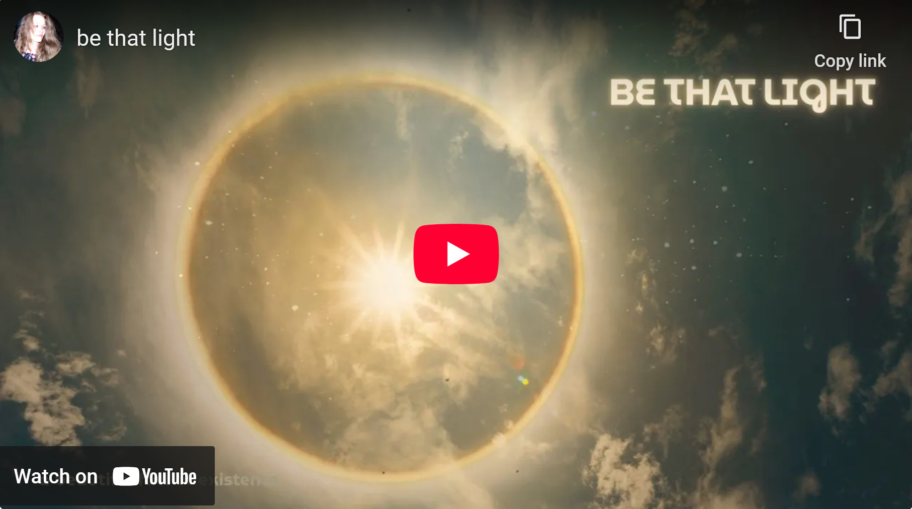 be that light