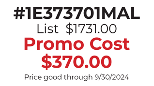 #8501 List  $374.00 Promo Cost $79.99 Price good through 8/31/2024