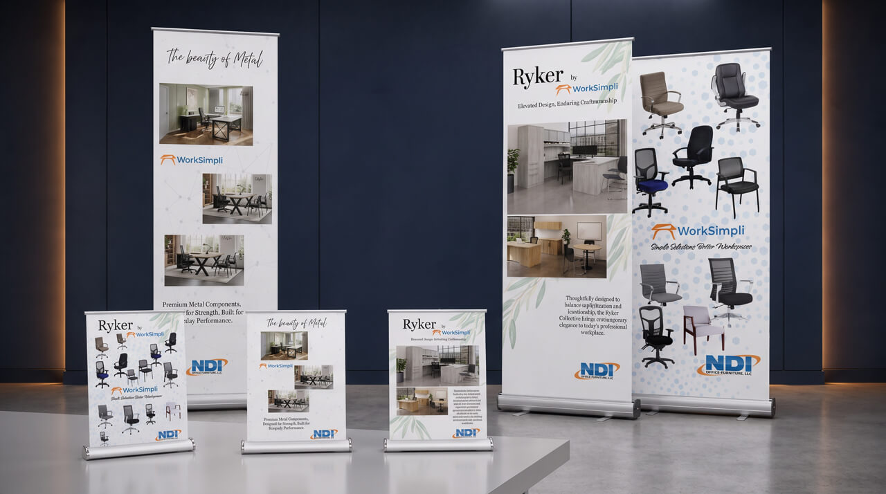 2027 NDI tabletop and floor banner options