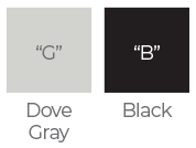 Dove Gray, Black