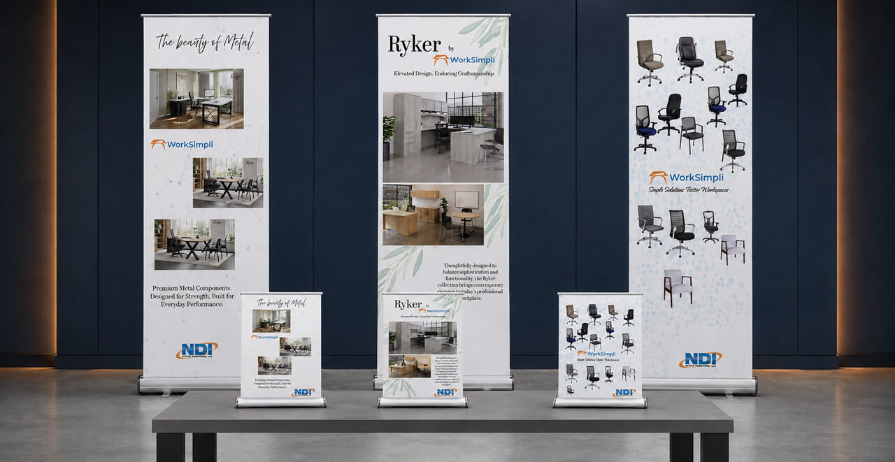 2027 NDI tabletop and floor banner options