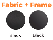 Fabric Black + Frame Black