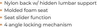 Mesh Back with Lumbar Support, Breathable Fabric Seat, Swivel Tilt with Tilt Lock