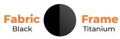 Fabric - Black / Frame - Titanium