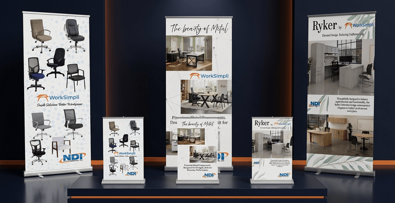 2027 NDI tabletop and floor banner options