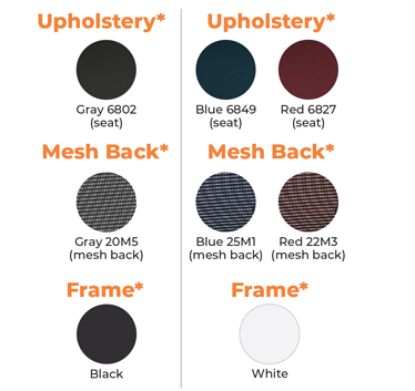 Upholstery - Mesh Back - Frame
