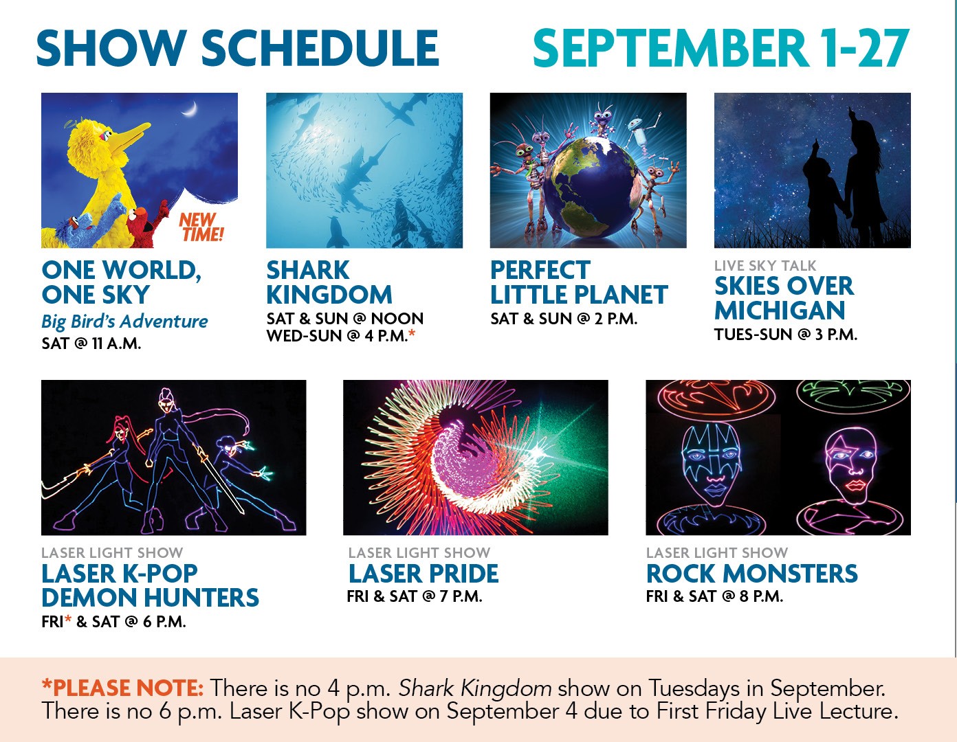 Longway Planetarium Laser Light Show Survey