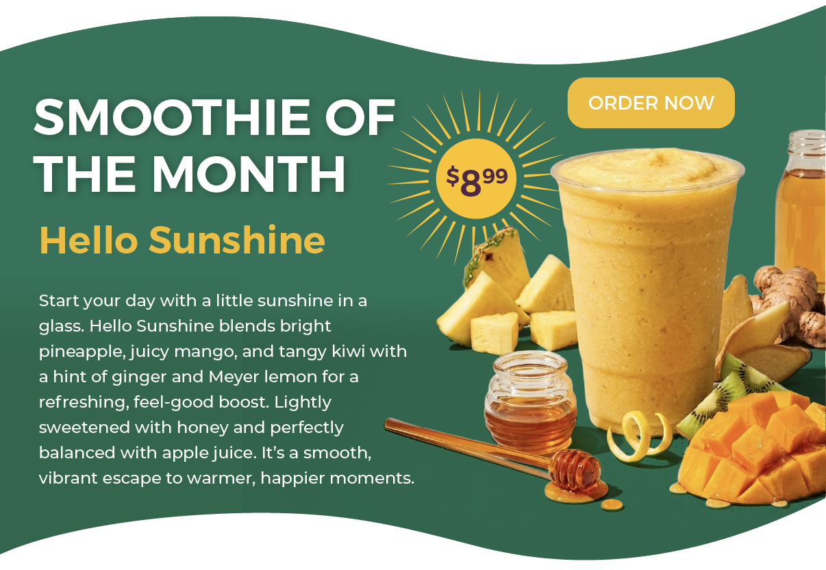 Smoothie of the month: Hello Sunshine