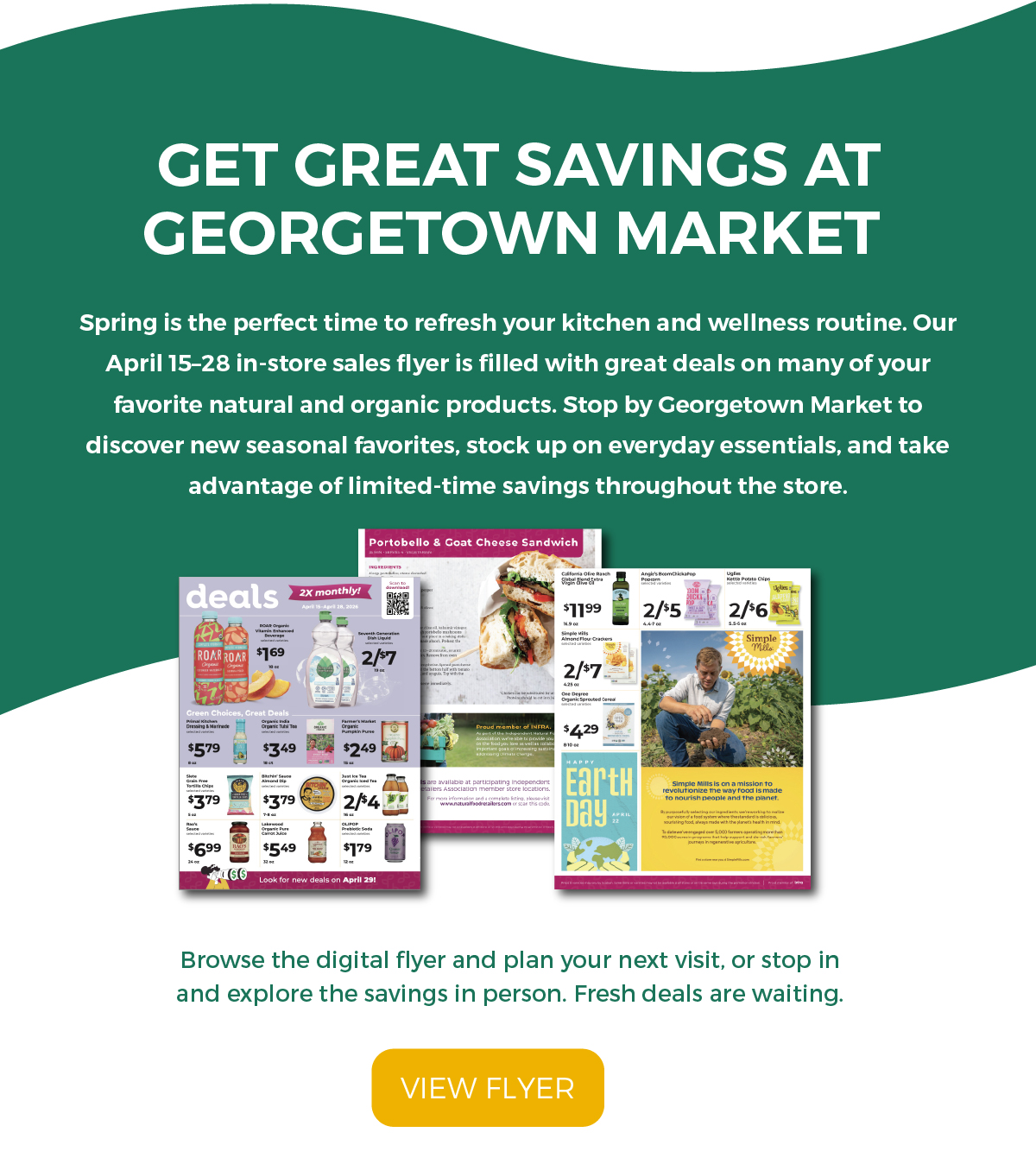 Digital flyer: Find Seasonal Specials Here