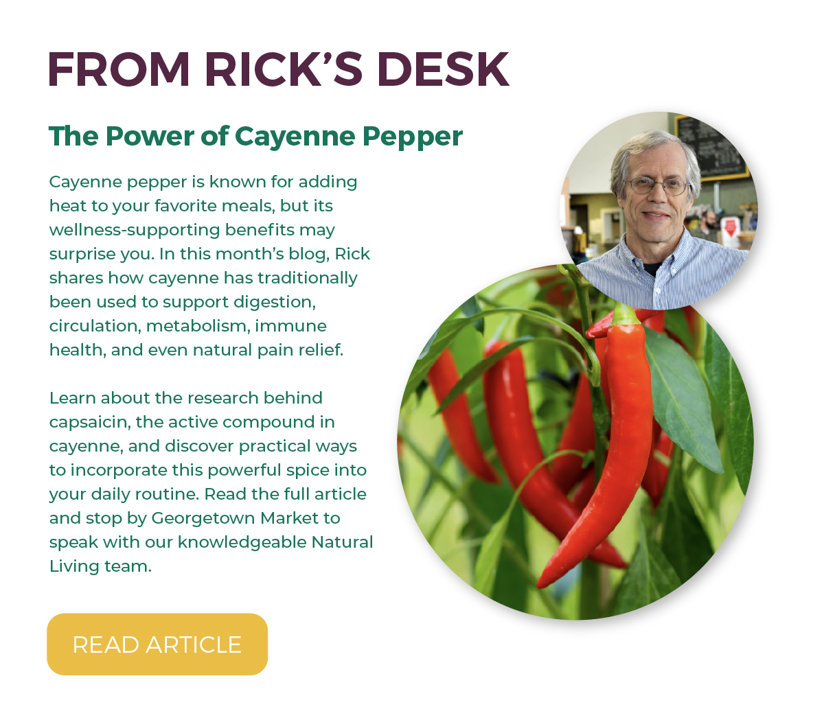 From Rick's Desk: The Power of Cayenne Pepper