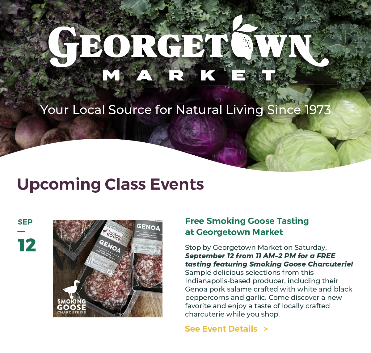 Events: Free Smoking Goose Tasting at Georgetown Market