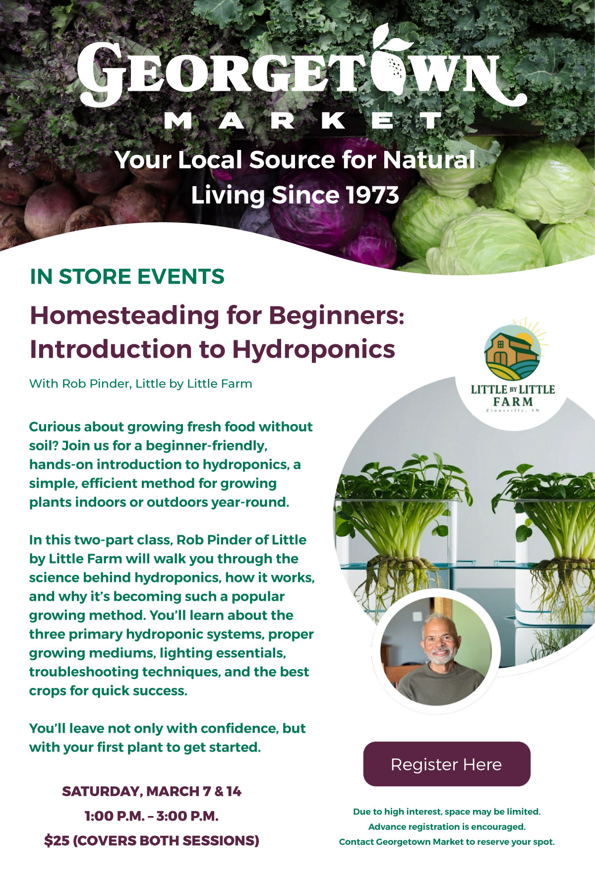 In Store Events: Homestead for Beginners: Introduction to Hydroponics