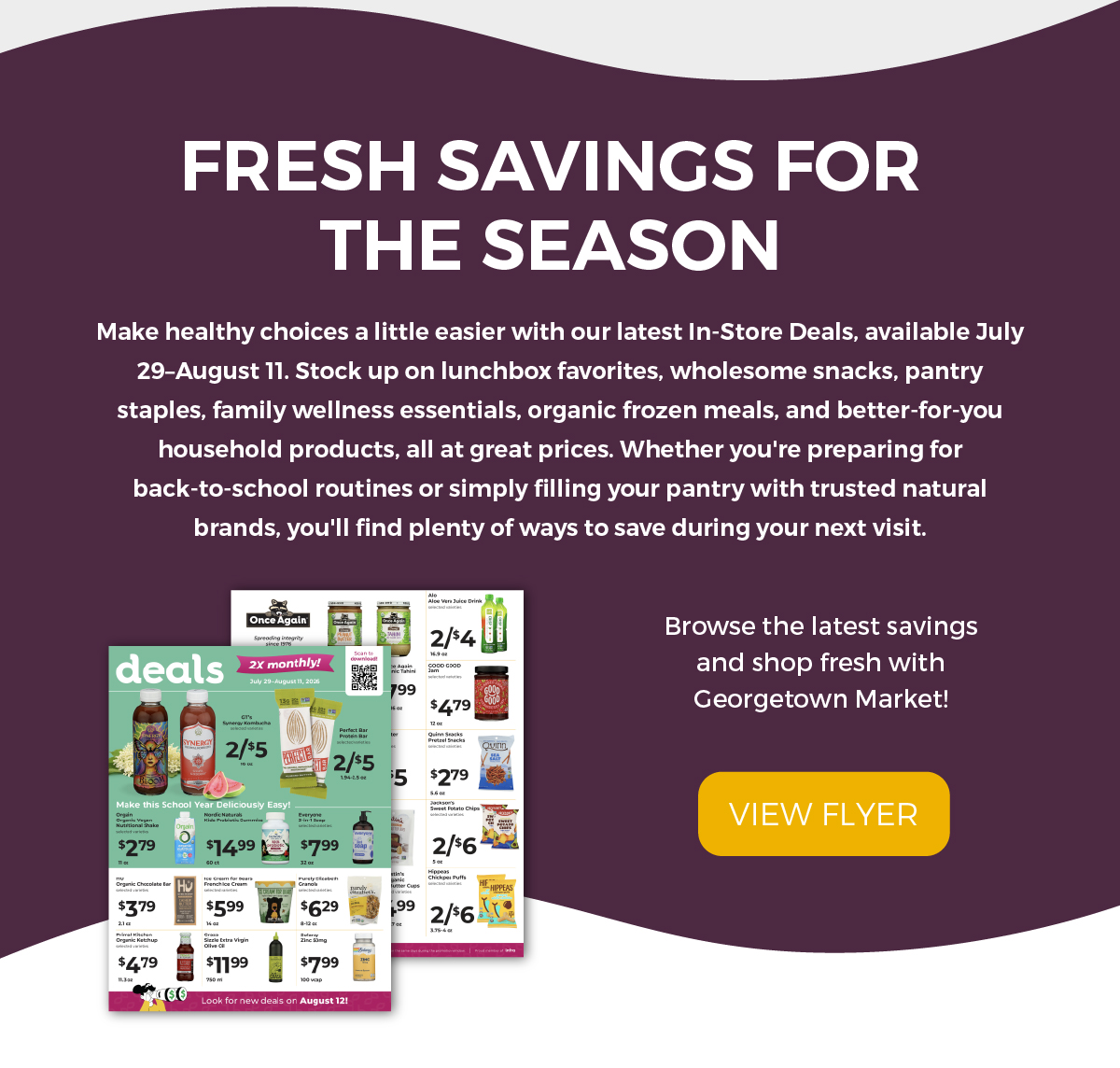 Fresh savings for the season