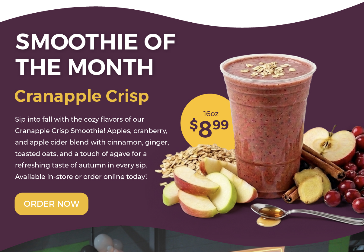 Smoothie of the month: Cranapple Crisp