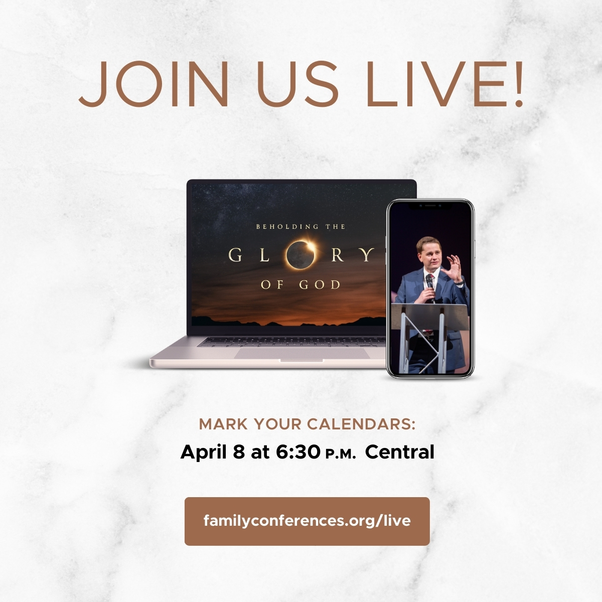 Join the livestream: April 8–12