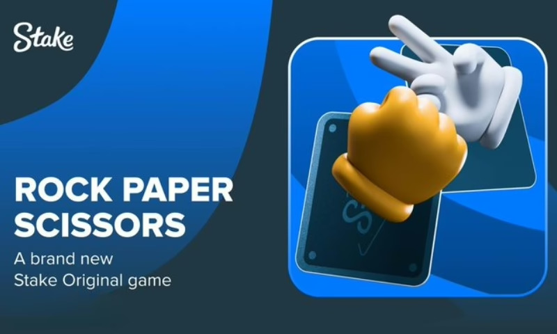 Rock, Paper, Scissors game at Stake