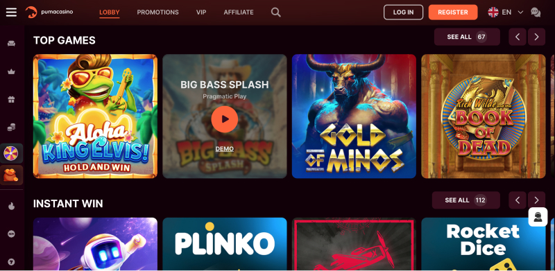 Screenshot of PumaCasino logo