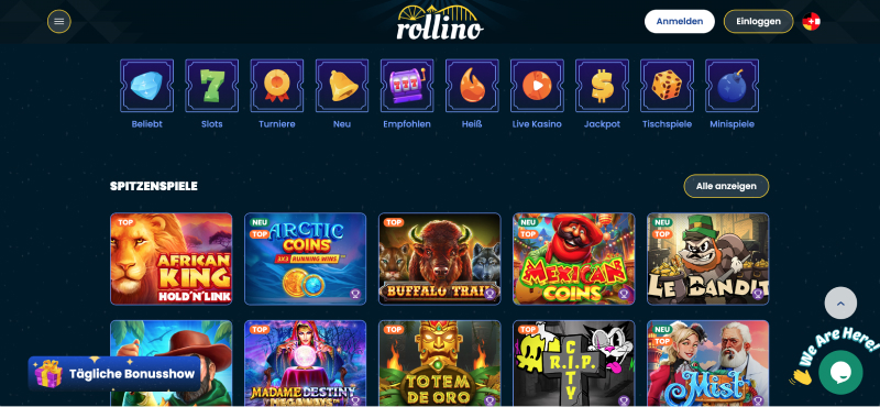 Screenshot of Rollino website
