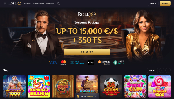 Screenshot of RollXo Casino