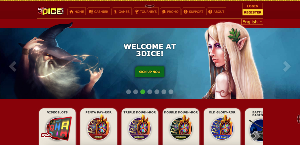 Screenshot of 3Dice