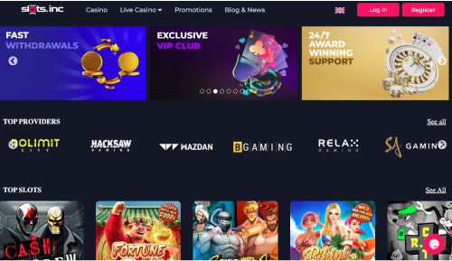 Screenshot of Slots.inc