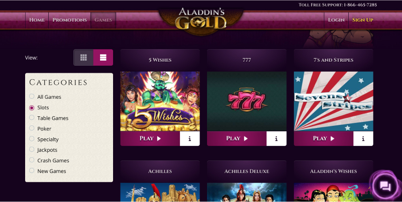 Screenshot of APlay Casino