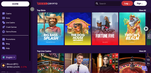 Screenshot of Reel Crypto