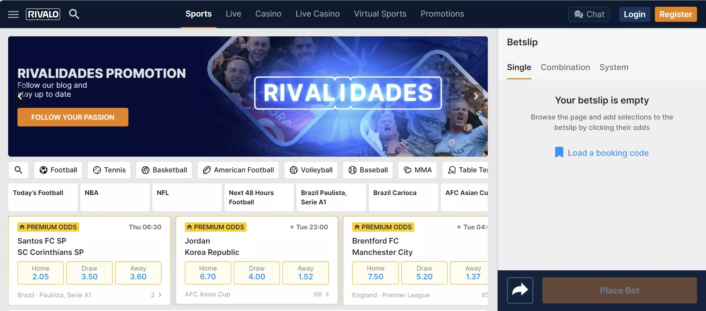 Screenshot of Rivalo