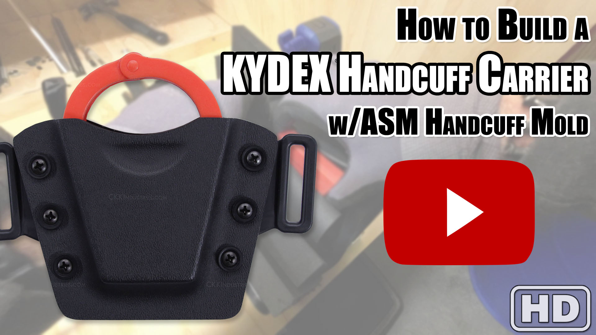 Learn how to make a custom handcuff holster. Click here....