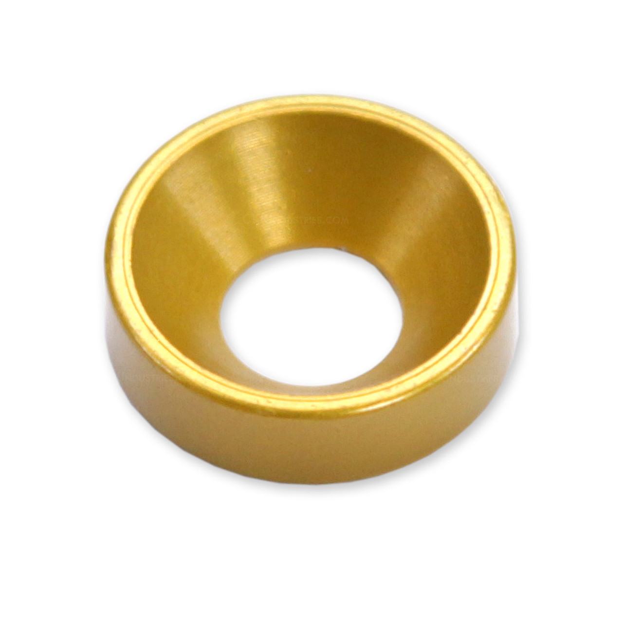 Electric Gold anodized aluminum finishing washer