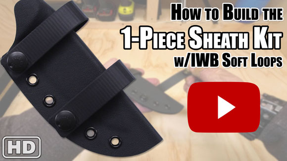 Learn how to build the classic 1-piece sheath kit with soft loop attachments.