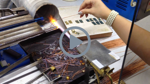 Murano glass lampwork beads with gold foil