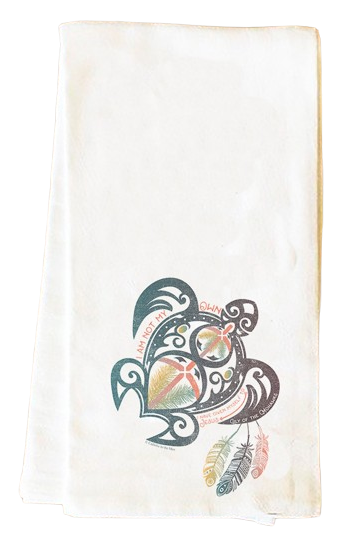 St. Kateri Quote Turtle Tea Towel