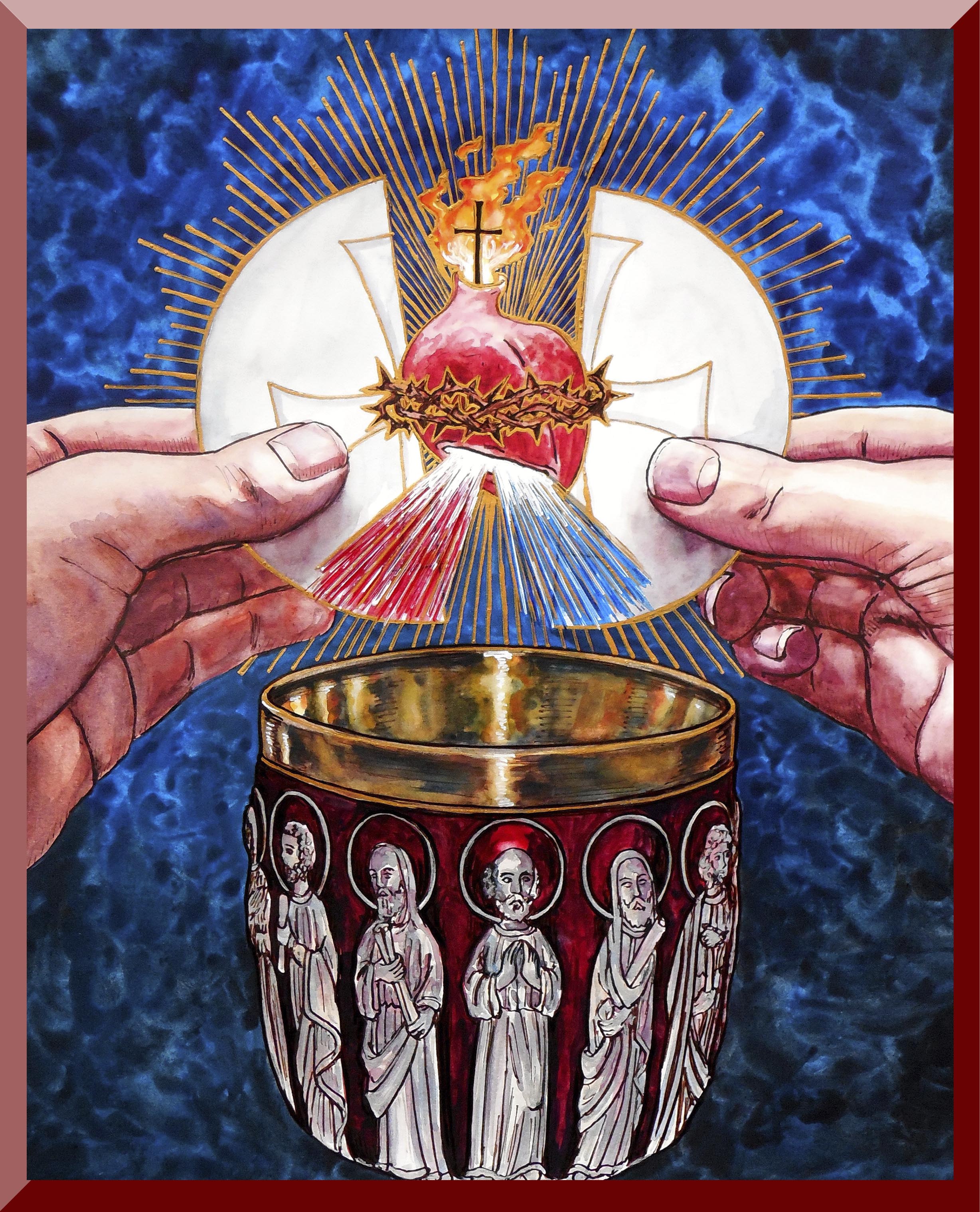 The Eucharistic Heart of Jesus Wall Plaque