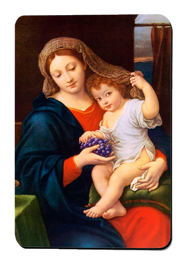 Madonna of the Grapes Magnet