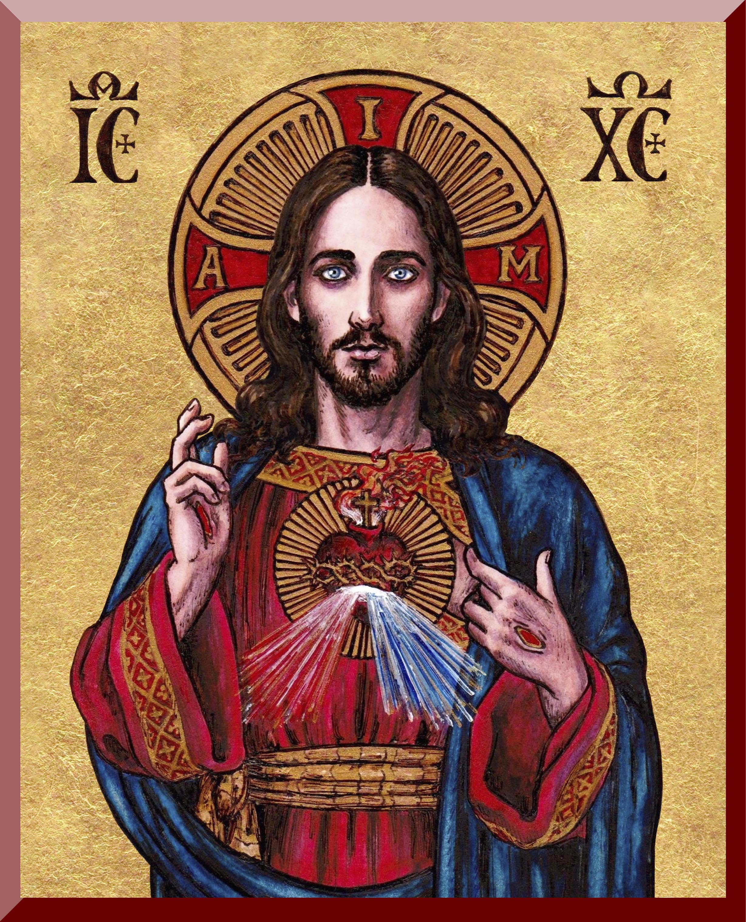 Theophilia Sacred Heart of Jesus Wall Plaque