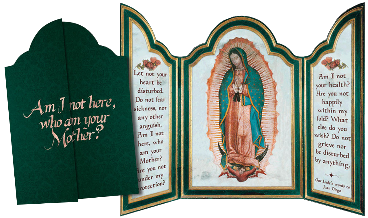 Our Lady of Guadalupe Tri-fold Triptych Cards (Set of 12)