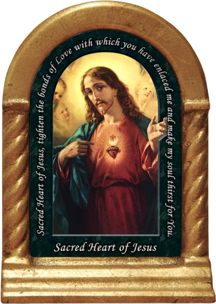 Sacred Heart of Jesus Prayer Desk Shrine