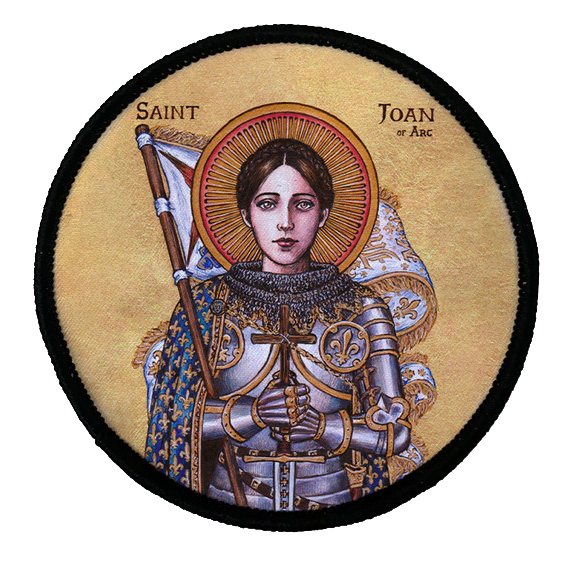 Theophilia St. Joan of Arc Circle Iron-On Patch