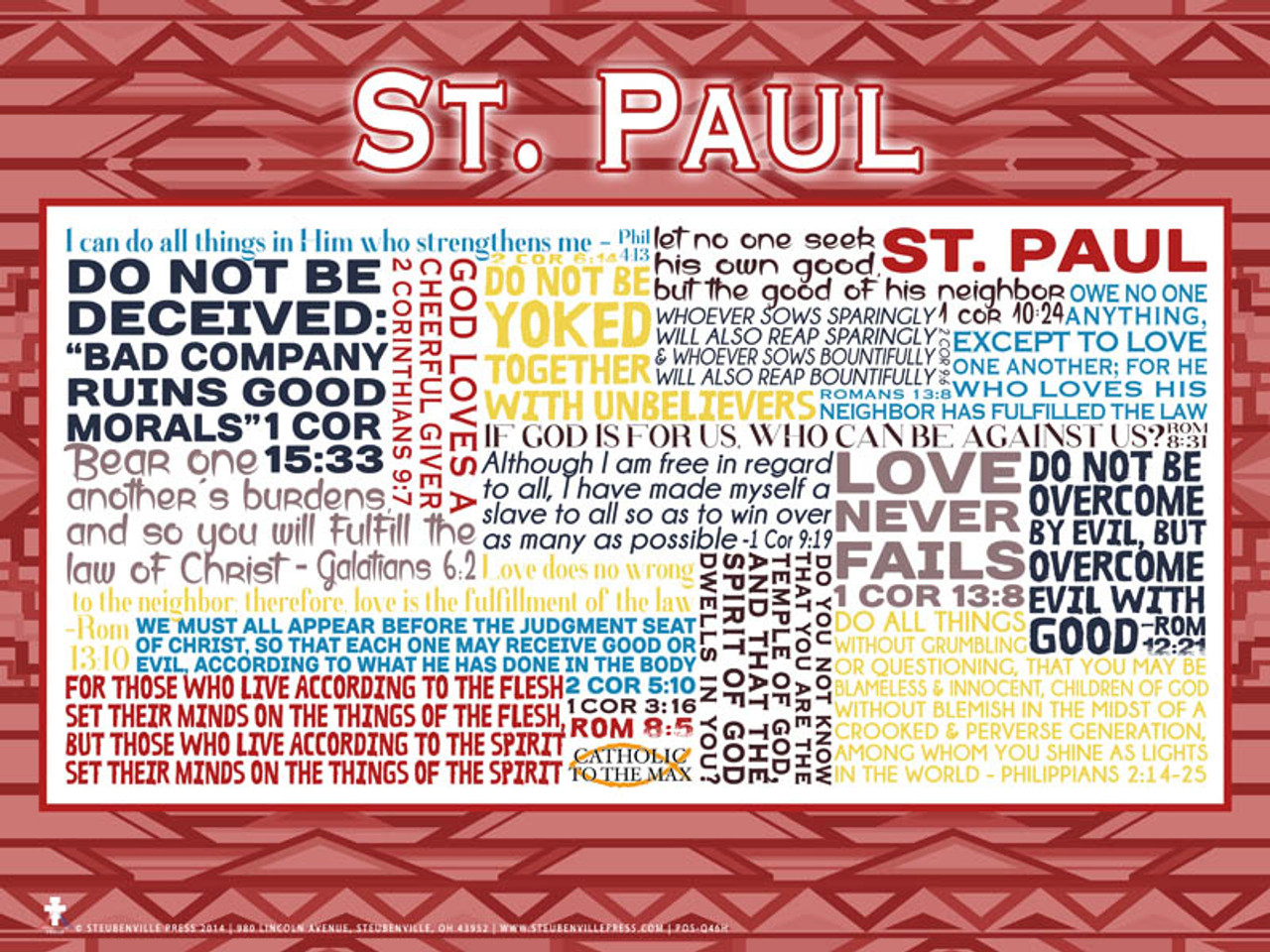 Saint Paul Quote Poster