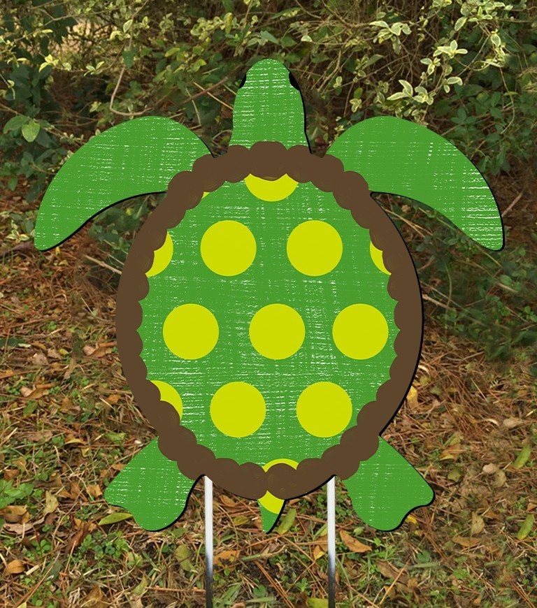 Outdoor Metal Art Sea Turtle