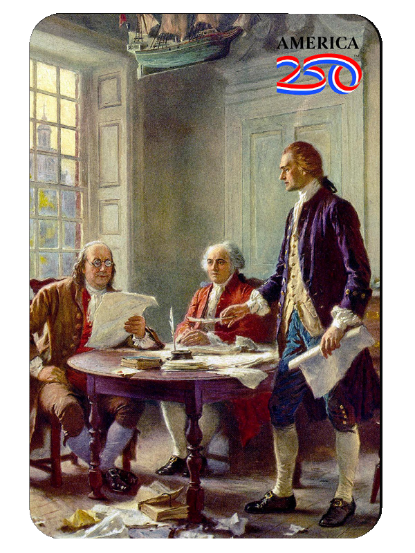 Writing of the Declaration America250™ Magnet Standard