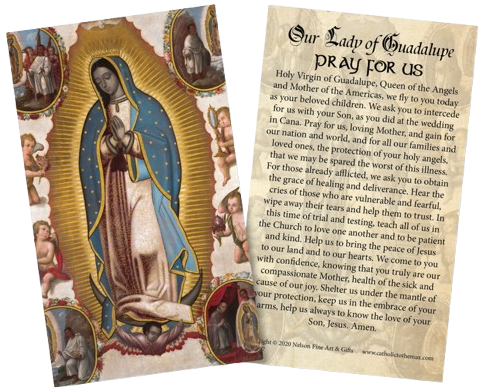 Virgin of Guadalupe Holy Card