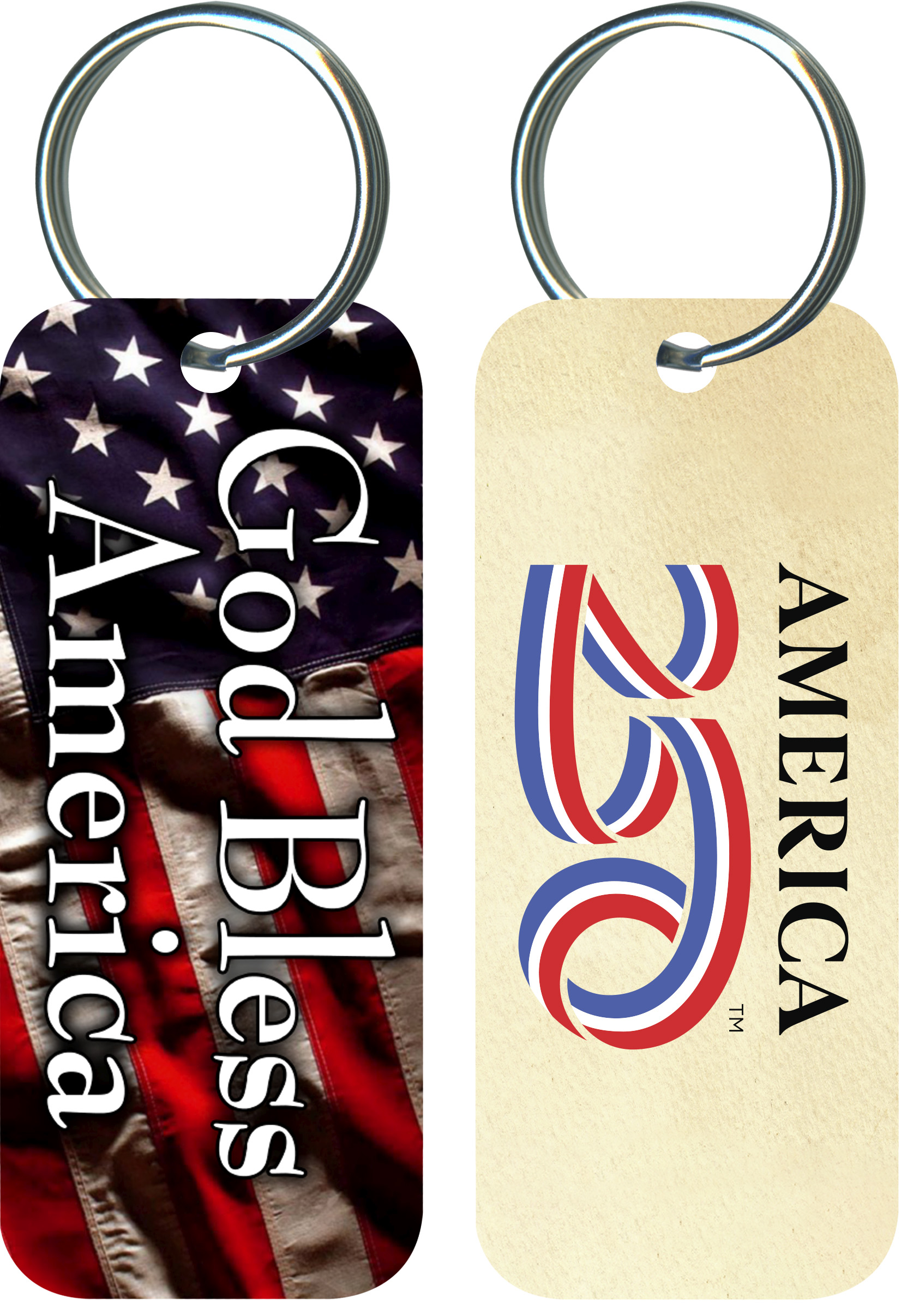 “God Bless America“ Keychain