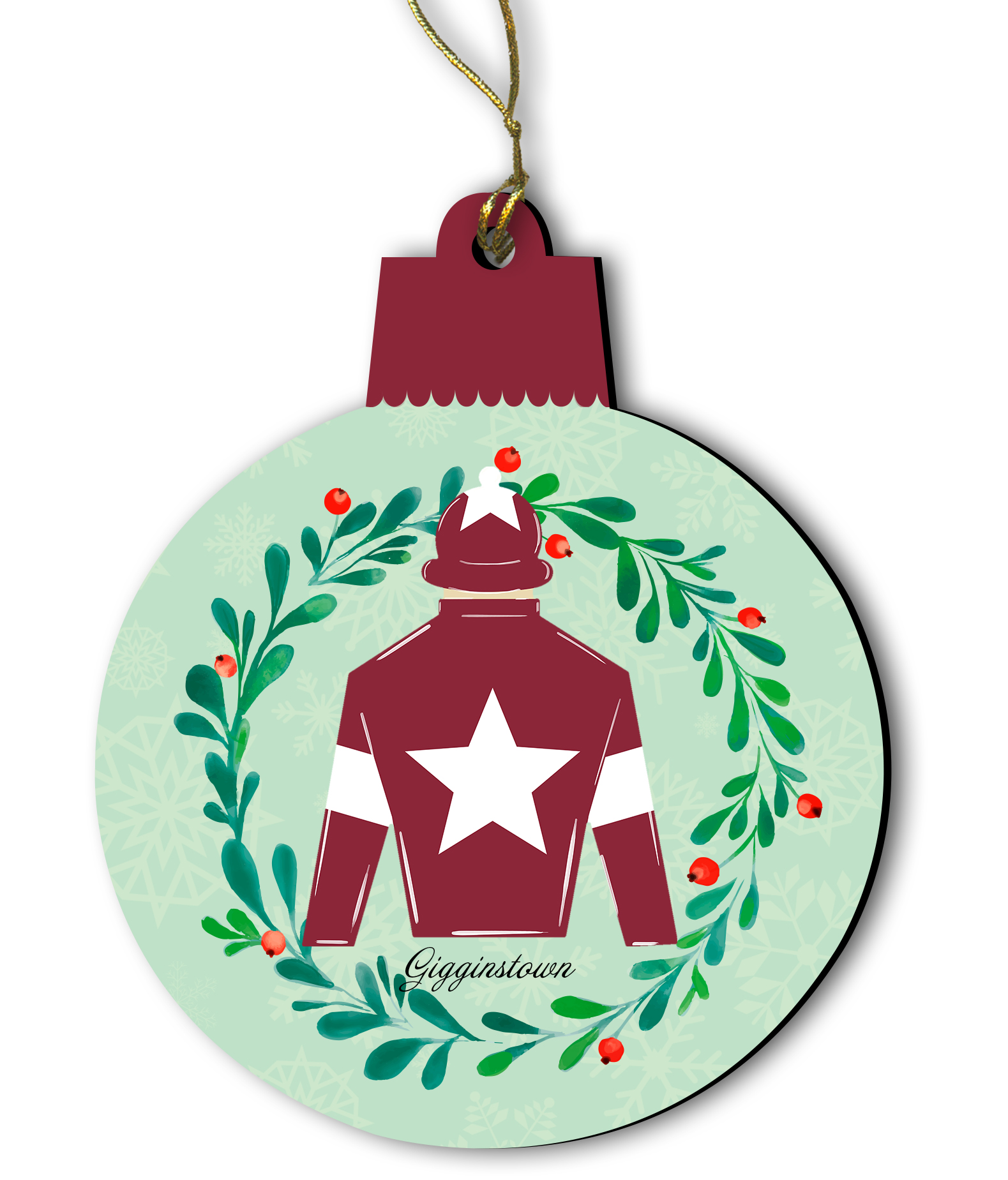 Gigginstown Jockey Silk Wooden Ornament