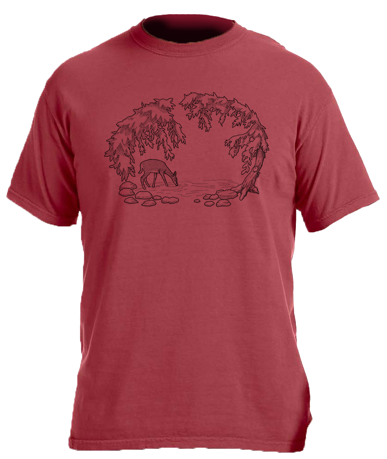 CORAGGIO Deer at the Stream T-Shirt