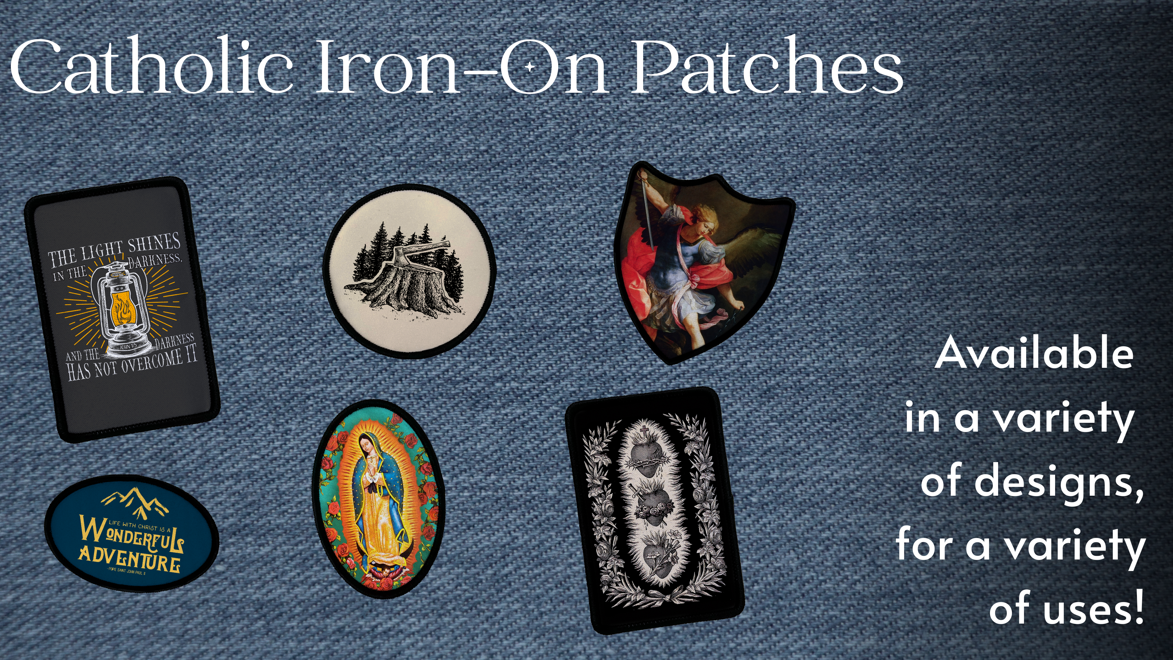 Catholic Iron-On Patches