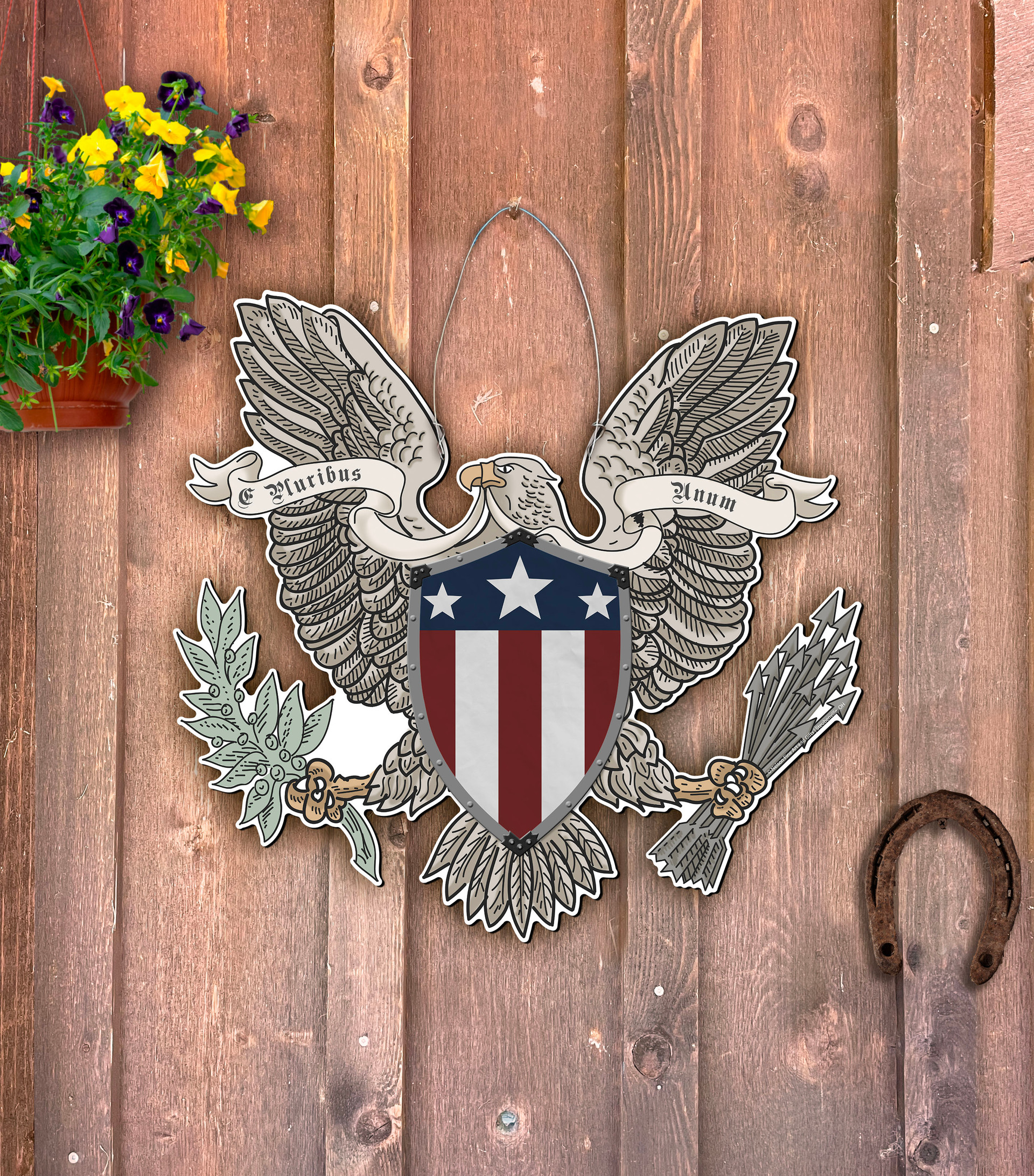 Vintage American Eagle Door Hanger