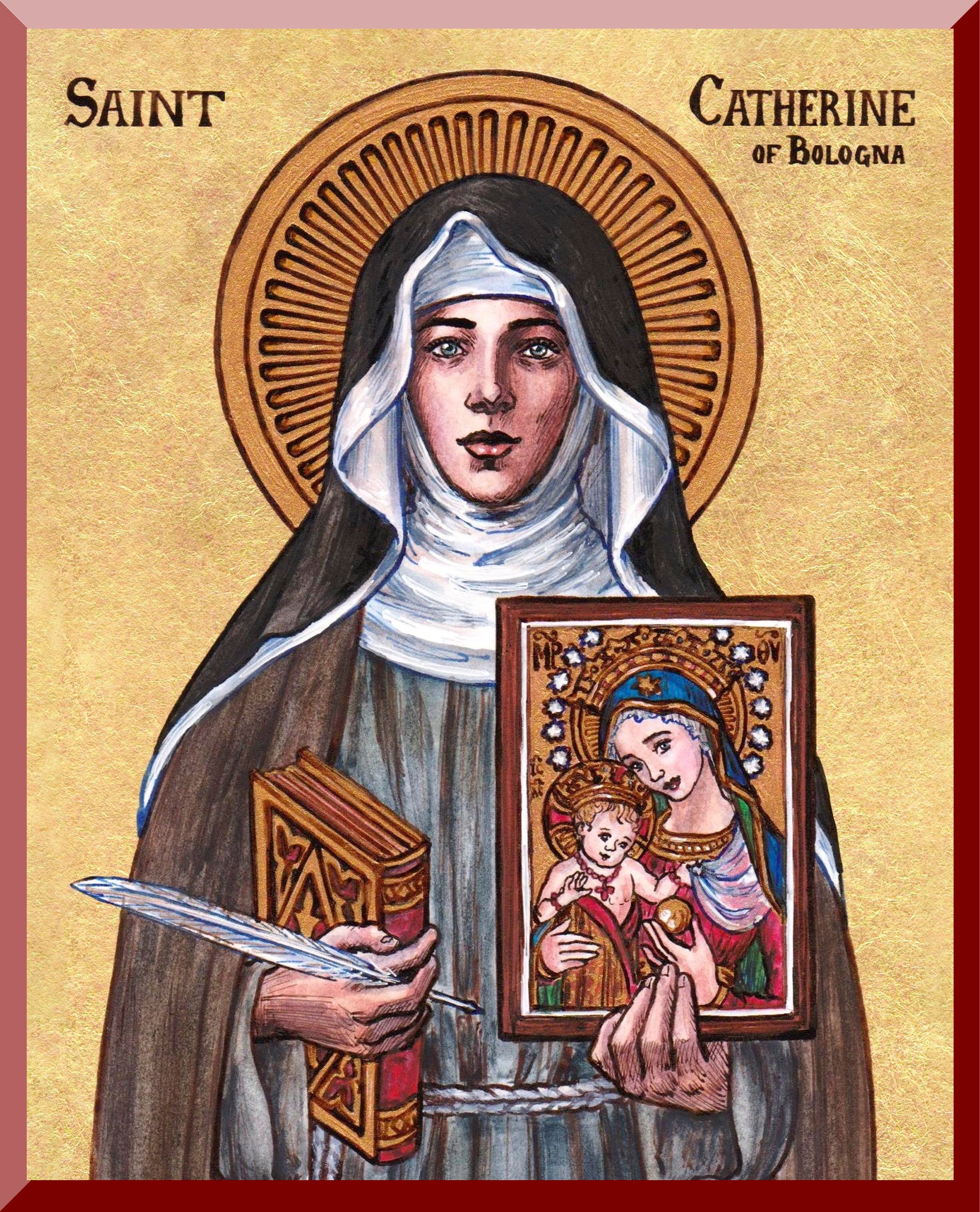 Theophilia St. Catherine of Bologna Wall Plaque