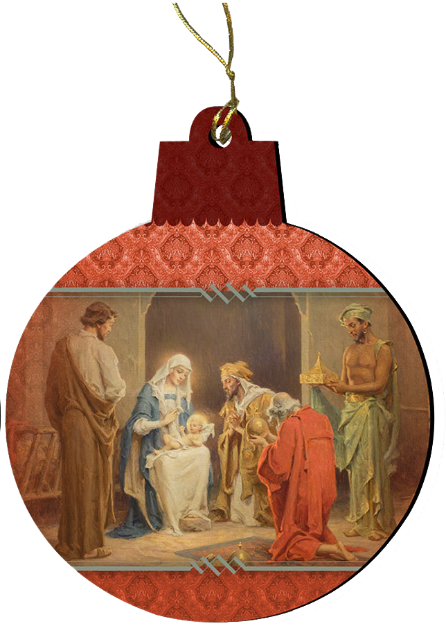 Chamber's Nativity Wood Ornament